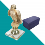 Golden coated Falcon with box mock up