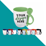Mug with spoon colors available
