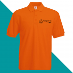 Polo tshirt orangemockup